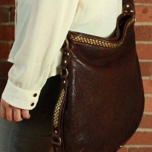 Calleen Cordero Studded Crossbody/Messenger Bag